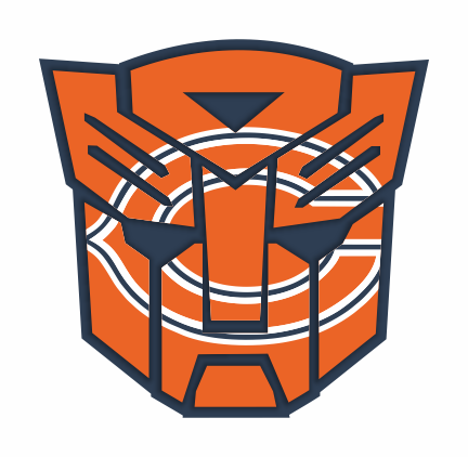 Autobots Chicago Bears logo iron on paper